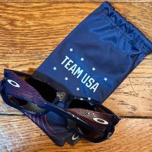 Oakley Navy and Red Team USA Sunglasses